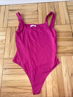 Aritzia Babaton Hot Pink Bodysuit